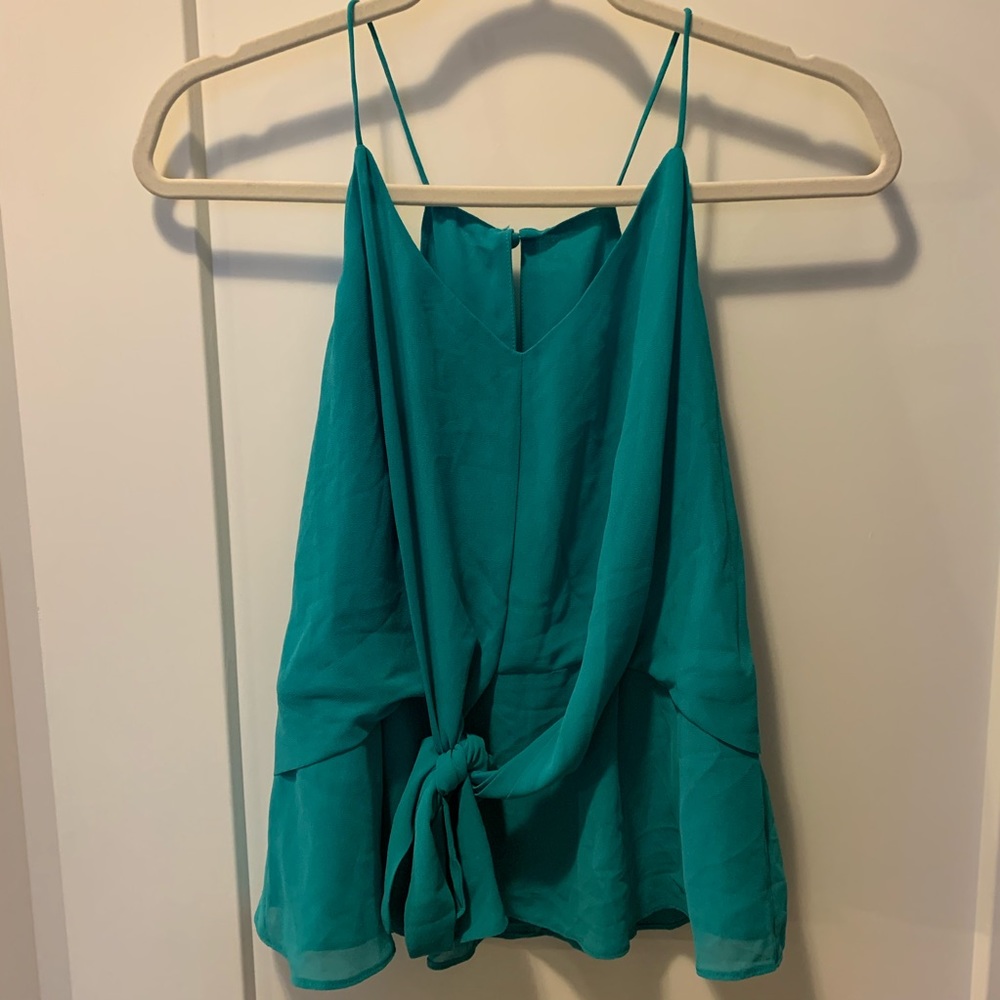 Blue Tank Top Blouse